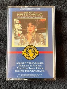 Portrait of Kiri Te Kanawa - CBS Records Masterworks Cassette (Blue)